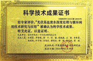 Scientific and Technological Achievement Certificate